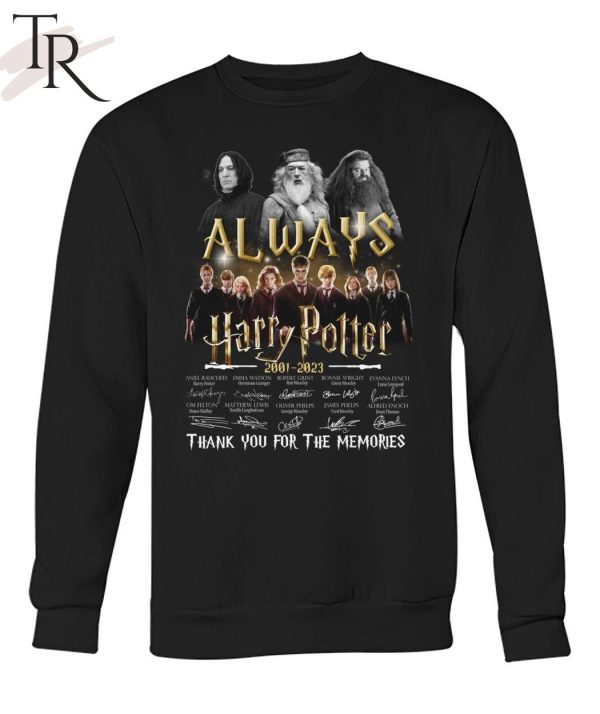 Always Harry Potter 2001 – 2023 Thank You For The Memories Signature T-Shirt