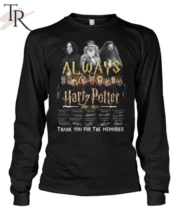 Always Harry Potter 2001 – 2023 Thank You For The Memories Signature T-Shirt