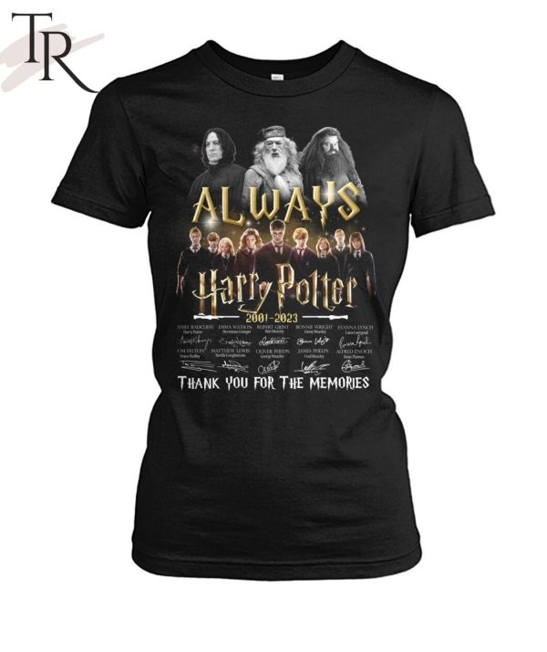 Always Harry Potter 2001 – 2023 Thank You For The Memories Signature T-Shirt