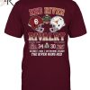 Red River Rivalry Texas Vs Oklahoma Golden Hat Trophy Champions Texas Longhorns 30 Oklahoma Sooners 34 October 7, 2023 Cotton Bowl Stadium T-Shirt