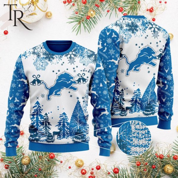 NFL Detroit Lions Special Christmas Ugly Sweater Design