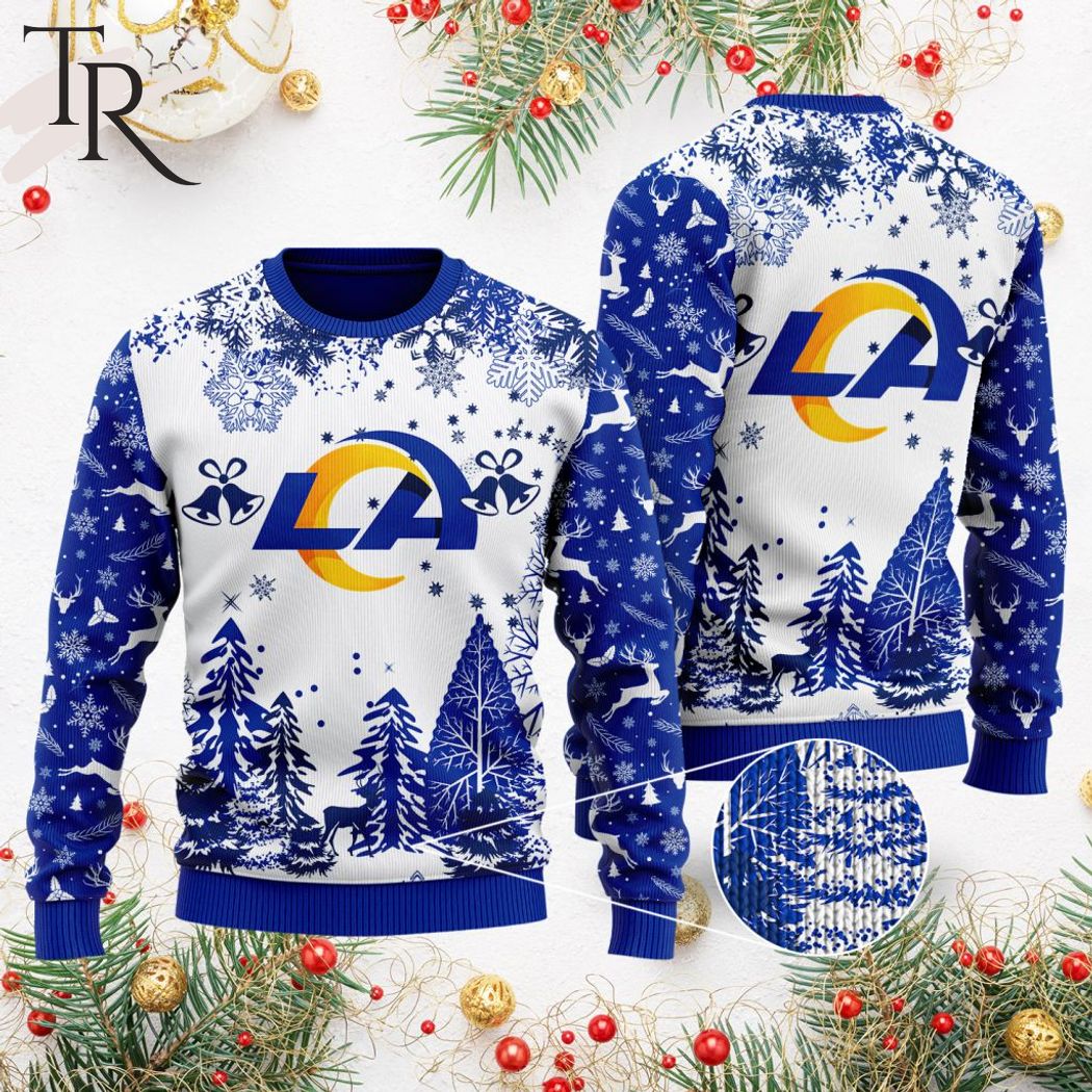 Custom Nfl Football Team Christmas Gift Rams Fans Ugly Christmas