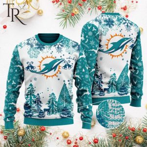NFL Miami Dolphins Special Christmas Ugly Sweater Design