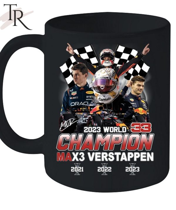 2023 World Champion Max3 Verstappen 2021 2022 2023 T-Shirt