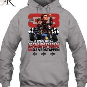 3 Times World Champion Max3 Verstappen 33 T-Shirt