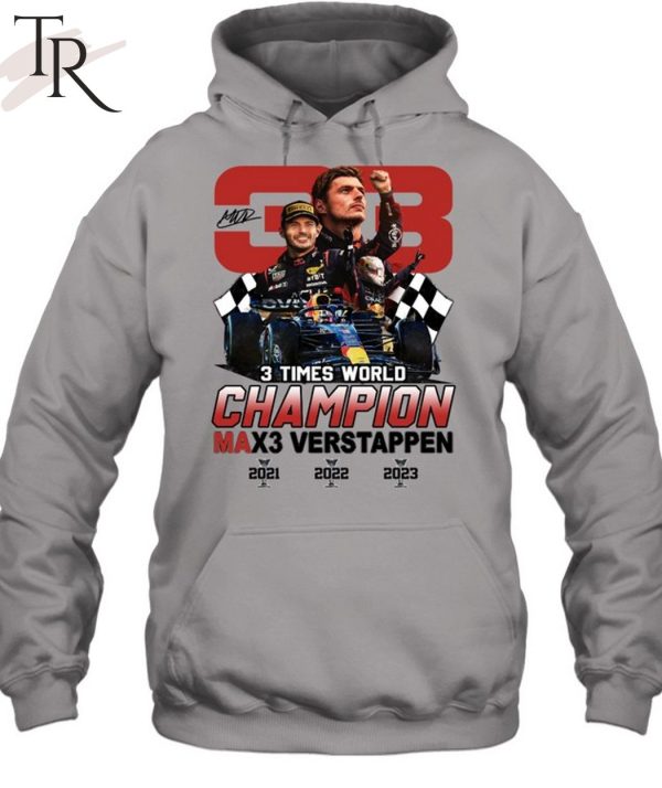 3 Times World Champion Max3 Verstappen 33 T-Shirt