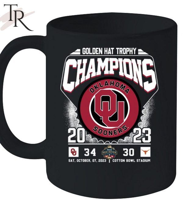 Golden Hat Trophy Champions Oklahoma Sooners  2023 T-Shirt