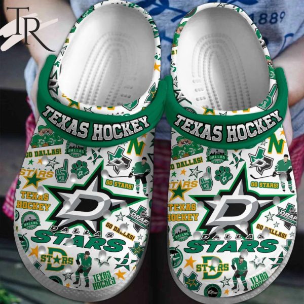 PREMIUM Texas Hockey Go Dallas Go Stars Dallas Stars Clogs