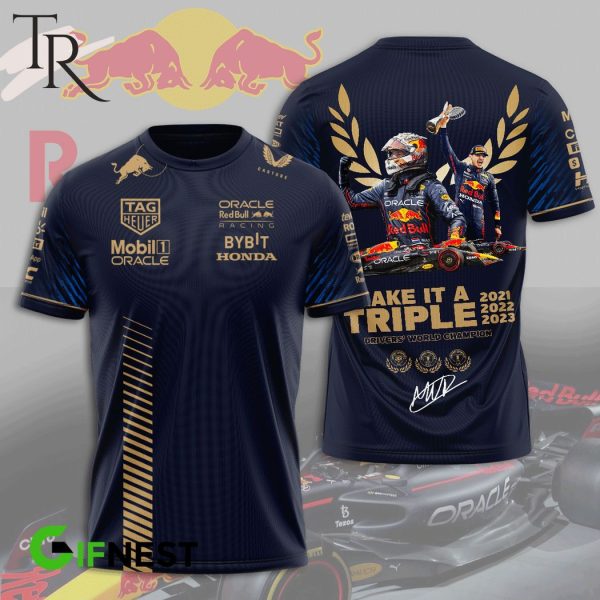 Make It A Triple 2021 2022 2023 Driver’s World Champion Max Verstappen 3D Apparels