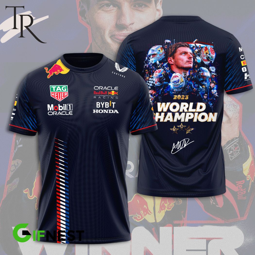 Max Verstappen 2023 World Champion 3D Apparels - Torunstyle