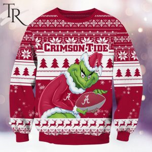 NCAA Alabama Crimson Tide Grinch Christmas Ugly Sweater