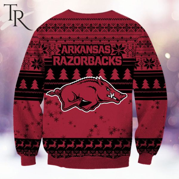 NCAA Arkansas Razorbacks Grinch Christmas Ugly Sweater