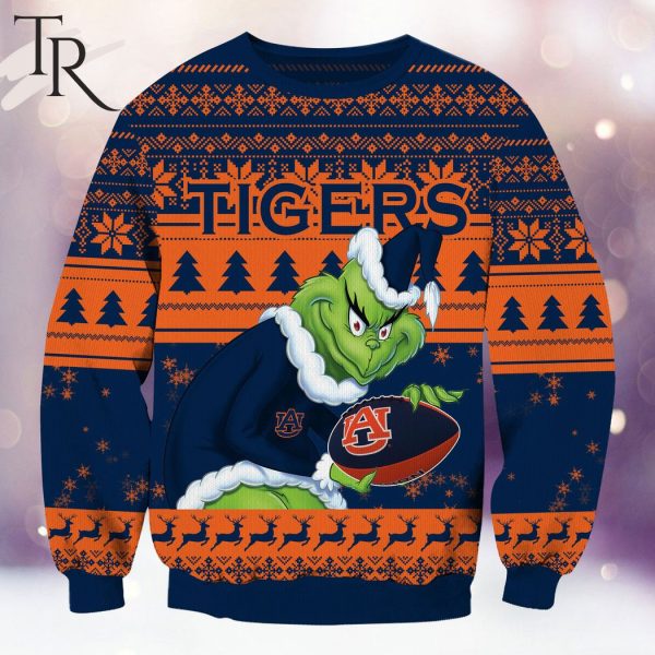 NCAA Auburn Tigers Grinch Christmas Ugly Sweater