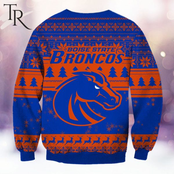 NCAA Boise State Broncos Grinch Christmas Ugly Sweater