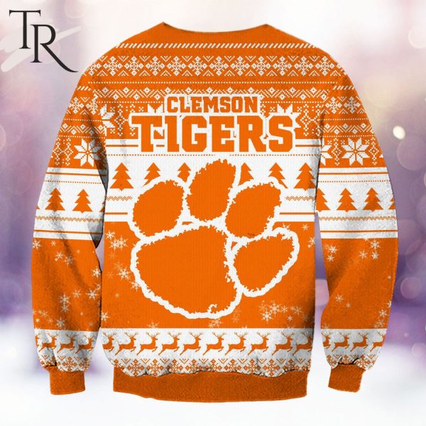 NCAA Clemson Tigers Grinch Christmas Ugly Sweater