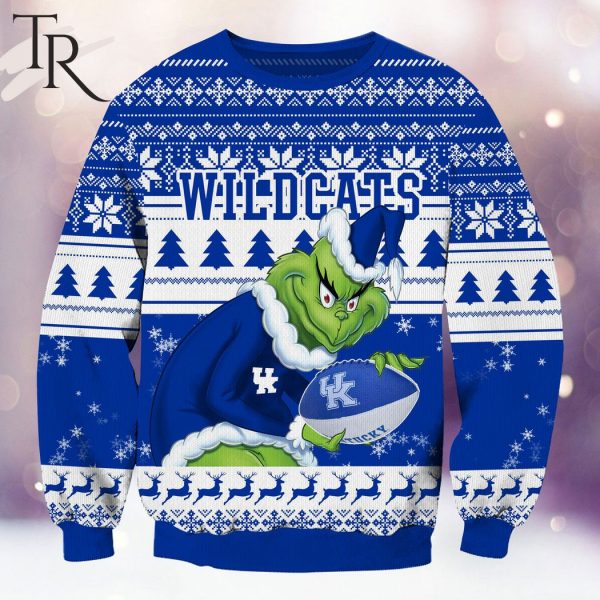 NCAA Kentucky Wildcats Grinch Christmas Ugly Sweater