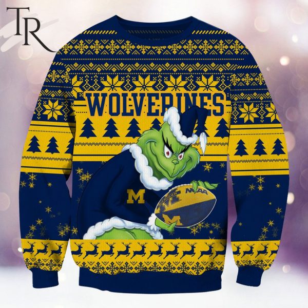 NCAA Michigan Wolverines Grinch Christmas Ugly Sweater