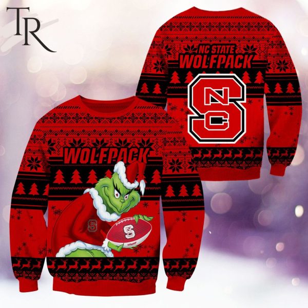 NCAA NC State Wolfpack Grinch Christmas Ugly Sweater