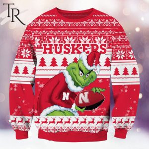 NCAA Nebraska Cornhuskers Grinch Christmas Ugly Sweater