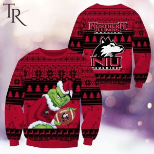 NCAA Northern Illinois Huskies Grinch Christmas Ugly Sweater