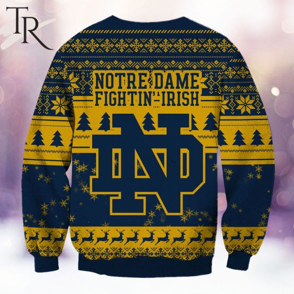 NCAA Notre Dame Fighting Irish Grinch Christmas Ugly Sweater