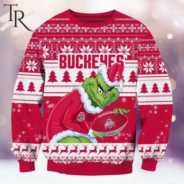 NCAA Ohio State Buckeyes Grinch Christmas Ugly Sweater