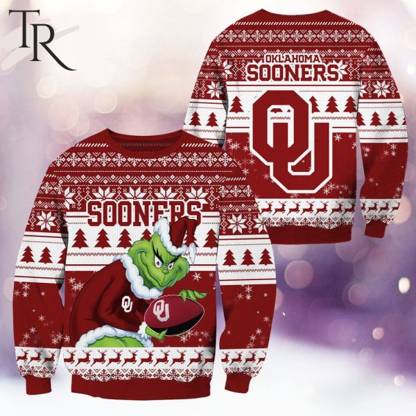 NCAA Oklahoma Sooners Grinch Christmas Ugly Sweater