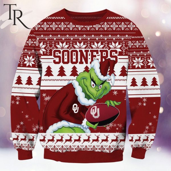 NCAA Oklahoma Sooners Grinch Christmas Ugly Sweater