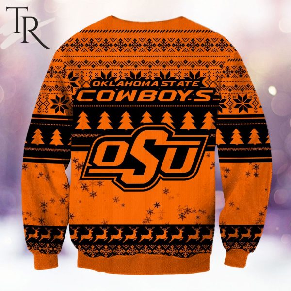 NCAA Oklahoma State Cowboys Grinch Christmas Ugly Sweater