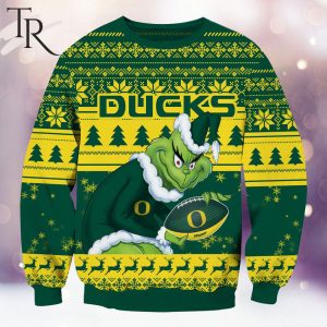 NCAA Oregon Ducks Grinch Christmas Ugly Sweater