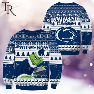 NCAA Penn State Nittany Lions Grinch Christmas Ugly Sweater