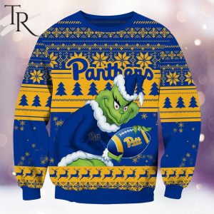 NCAA Pittsburgh Panthers Grinch Christmas Ugly Sweater