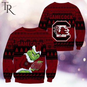 NCAA South Carolina Gamecocks Grinch Christmas Ugly Sweater