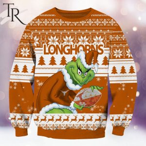 NCAA Texas Longhorns Grinch Christmas Ugly Sweater