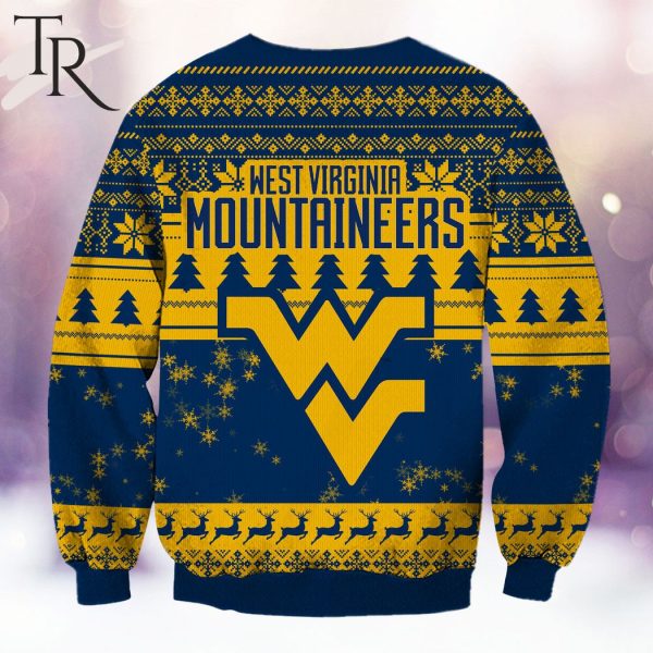 NCAA West Virginia Mountaineers Grinch Christmas Ugly Sweater