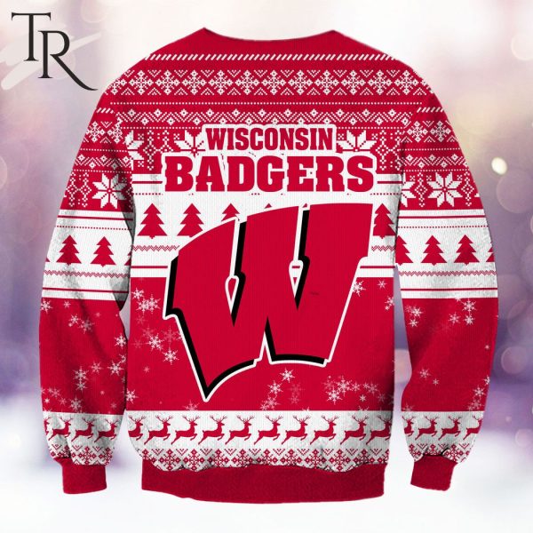 NCAA Wisconsin Badgers Grinch Christmas Ugly Sweater