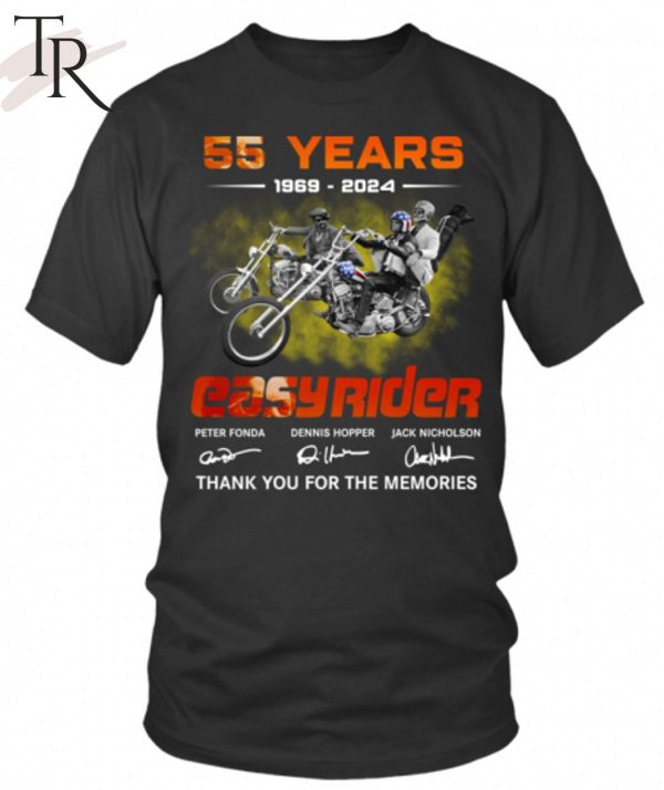 55 Years 1969 – 2024 Easy Rider Thank You For The Memories T-Shirt