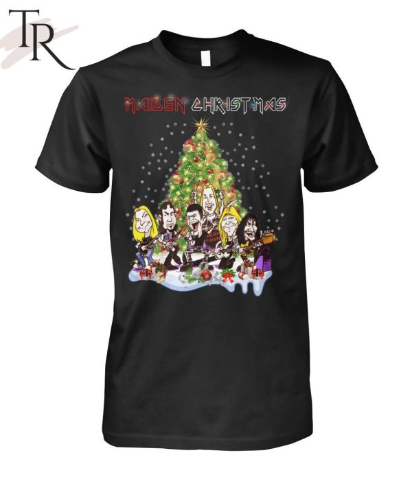 Maiden Christmas Iron Maiden Heavy Metal Band T-Shirt