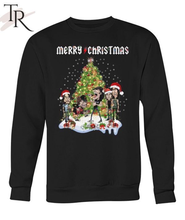 Merry Christmas ACDC Rock Band T-Shirt