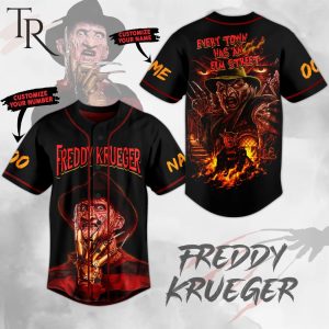 Personalized Freddy Krueger Every Town Has An Elm Street Baseball Jersey