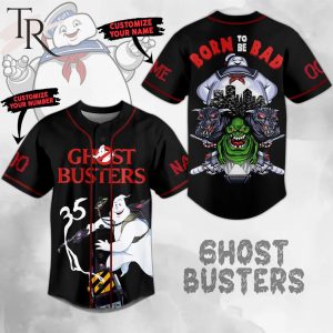 Personalized Ghost Busters Born To Be Bad Baseball Jersey