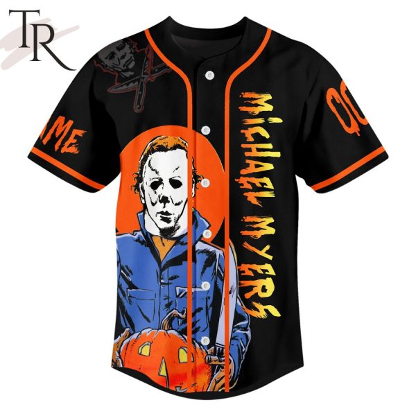 Personalized I Came In Like A Wrecking Ball Michael Myers Baseball Jersey