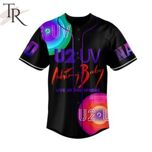 Personalized U2 UV Achtung Baby Live At The Sphere Baseball Jersey