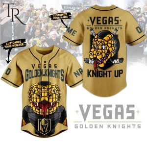 Personalized Vegas Golden Knights Up Baseball Jersey