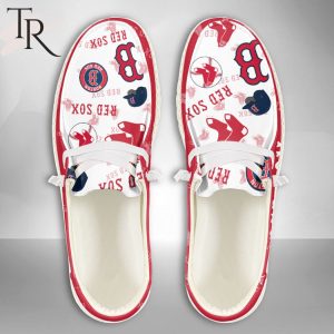 MLB Boston Red Sox Custom Name Hey Dude Shoes