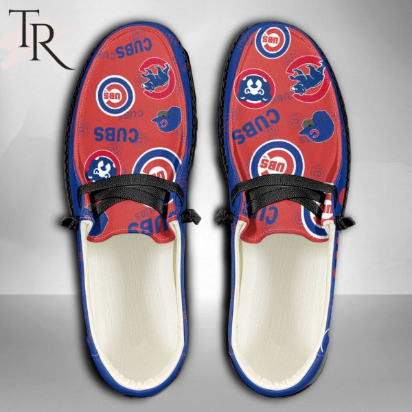 MLB Chicago Cubs Custom Name Hey Dude Shoes