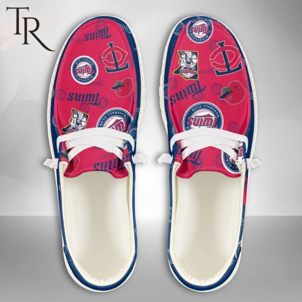 MLB Minnesota Twins Custom Name Hey Dude Shoes