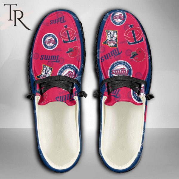 MLB Minnesota Twins Custom Name Hey Dude Shoes