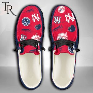 MLB New York Yankees Custom Name Hey Dude Shoes