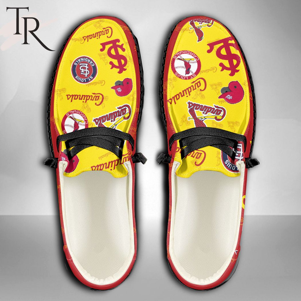 MLB St Louis Cardinals Custom Name Hey Dude Shoes –